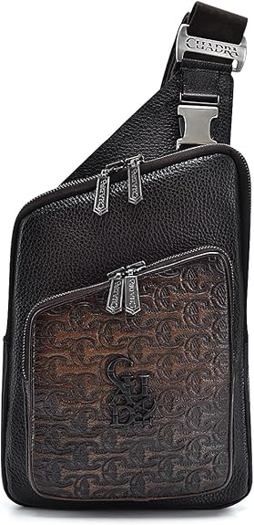 Cuadra 男式邮差包 真皮 BOC21RS, 棕色