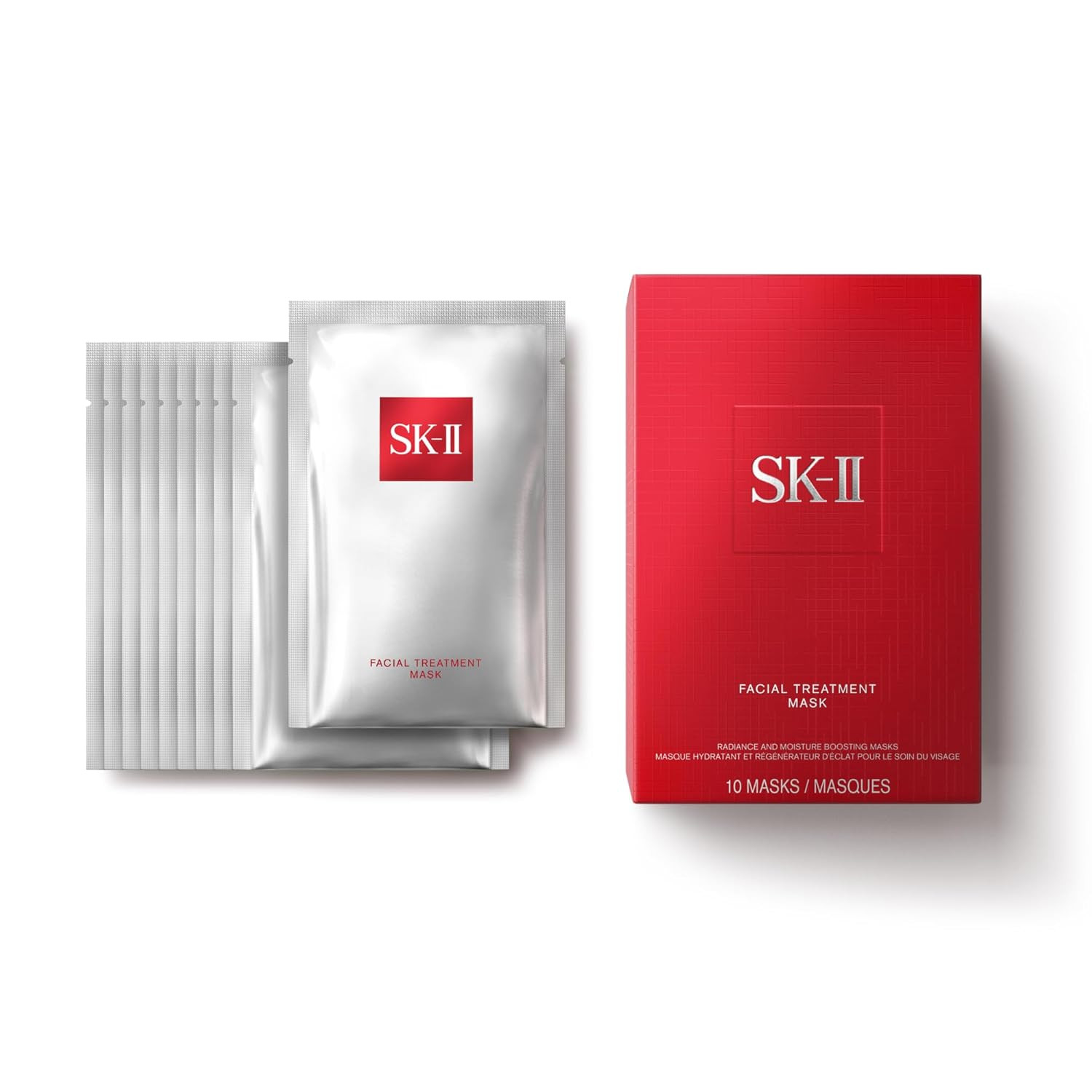 SK-II 面部护理面膜 - 密集保湿,一次使用后改善肤色和质地