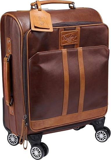 Rawlings | Wheeled Luggage Leather Travel Bag Collection | Carry-On Suitcase/Duffle Options | Telescoping Handle | Multiple Styles & Colors