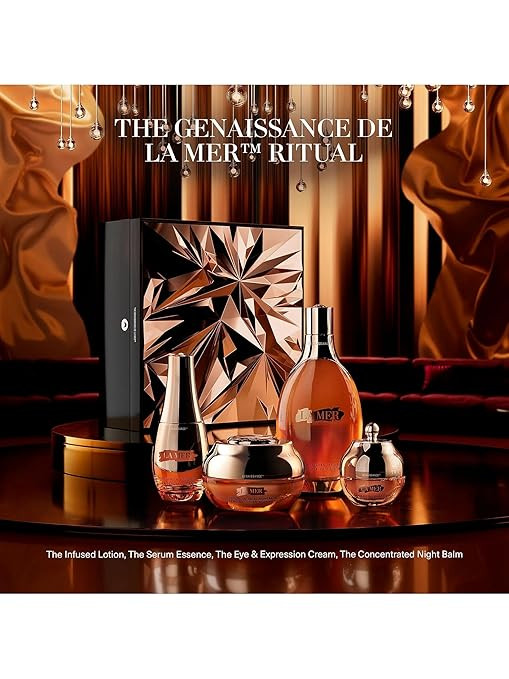La Mer Genaissance Ritual 全套,注入乳液,精华,眼部和表情霜和浓缩晚霜