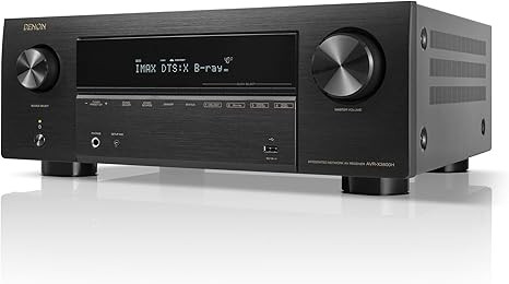 Denon AVR-X3800H 9.4-Ch 8K UHD AVR 家庭影院立体声接收器,(105W X 9)内置蓝牙 Wi-Fi 和 HEOS 多房间流媒体杜比全景声 DTS:X IMAX 增强版和 Auro 3D