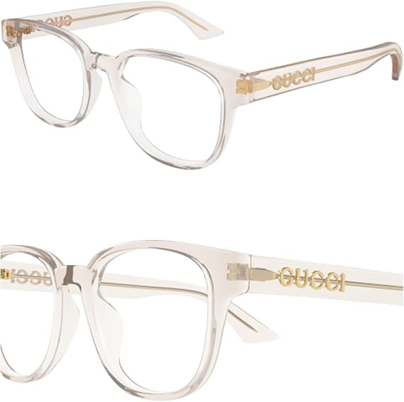 Gucci GG1746OA Rounded shape Lettering Logo Eyeglasses with Luxury Eyewear Kit
