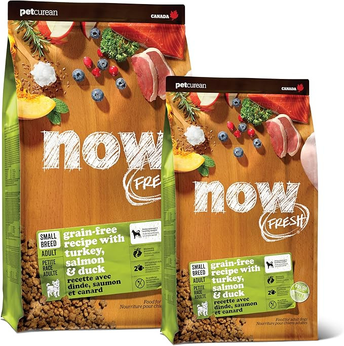 Bundle of Now 新鲜无谷物狗粮 - 土耳其、鲑鱼和鸭子 22 磅以上新鲜无谷物狗粮 - 土耳其、鲑鱼和鸭子 12 磅