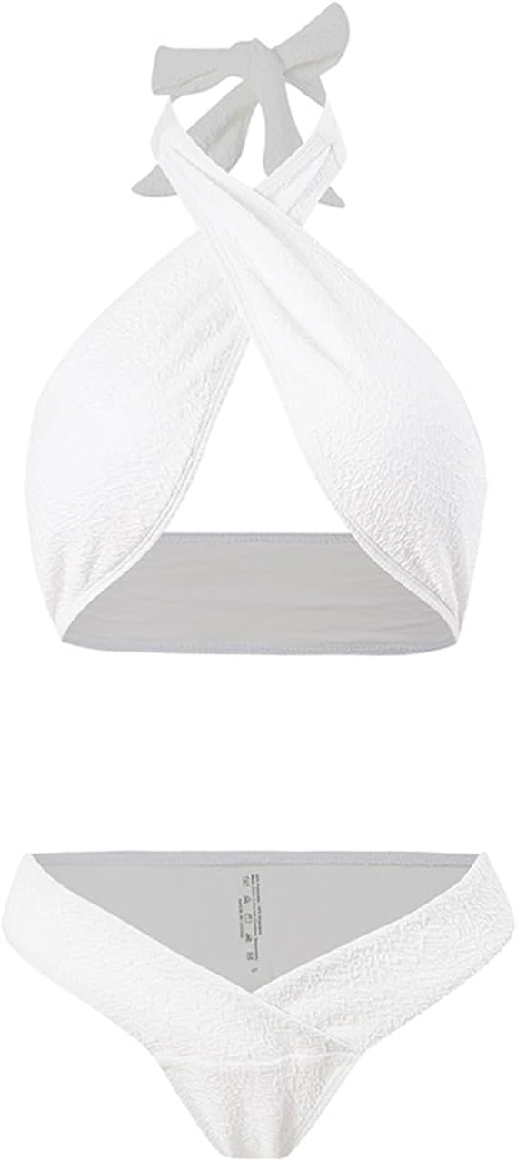 Bikini Cross Halter Split Swimsuit Women's Beach